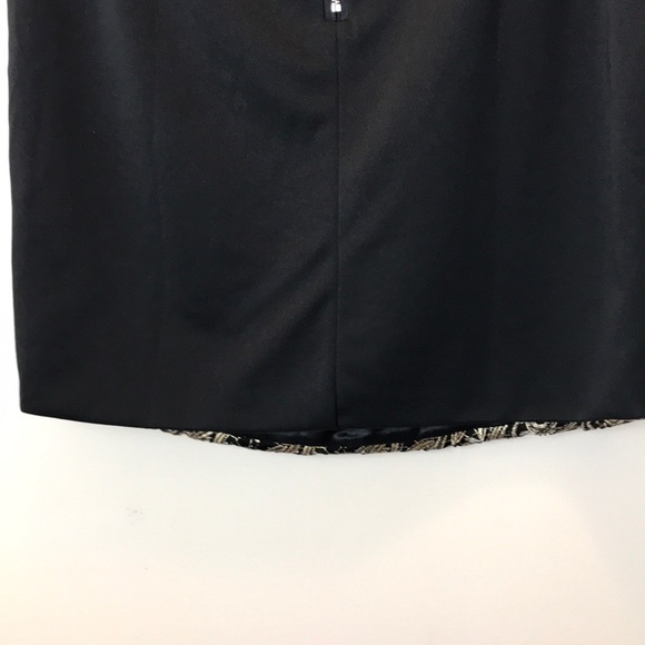 Max Black & Gold Embroidered Overlay Skirt Size XL - Picture 5 of 12